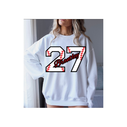 Baseball Number Sweatshirt