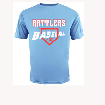 Rattlers Home plate shirt (Customizable)