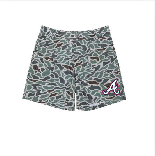 Duck Camo Shorts- Braves
