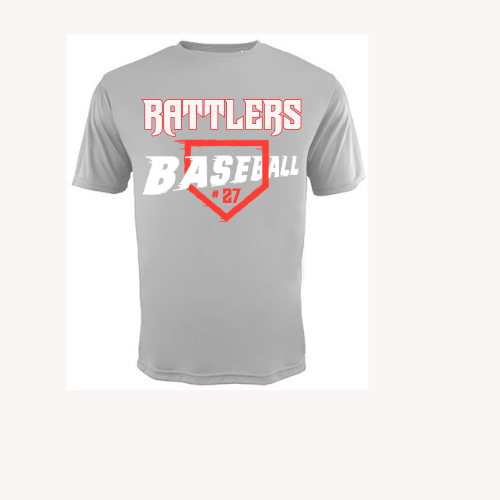 Rattlers Home plate shirt (Customizable)