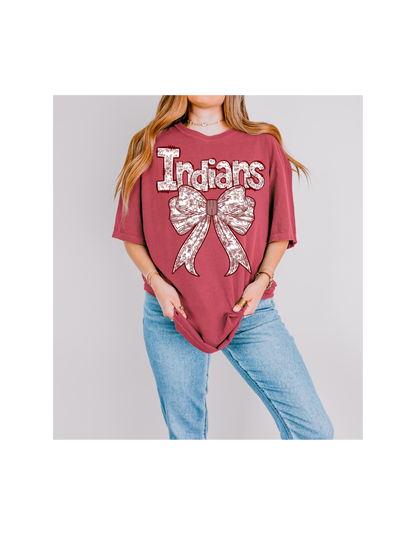 Indians Floral T-shirt