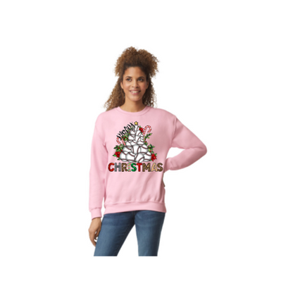 Baseball Merry Christmas Baseball Sweatshirt