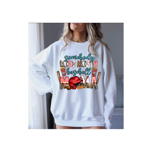 Baseball Loud Mouth Mama Sweatshirt