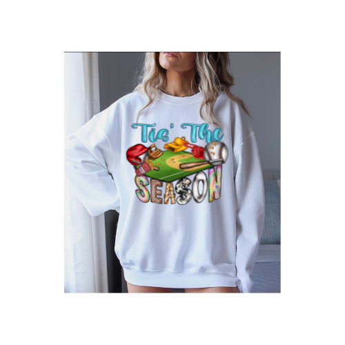 Baseball Tis the season field Sweatshirt