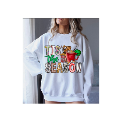 Baseball Tis the season Drink Sweatshirt