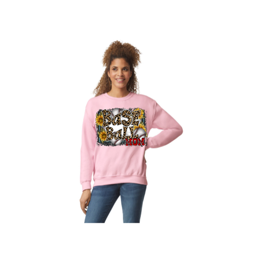 Baseball Mom Sunflower Sweatshirt